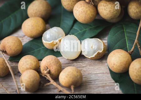 Fruits de longan frais Banque D'Images