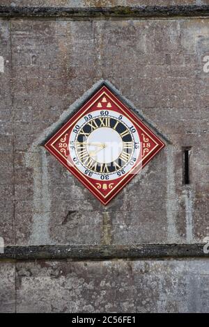 St Marys église horloge face. Painswick, Gloucestershire, Angleterre Banque D'Images