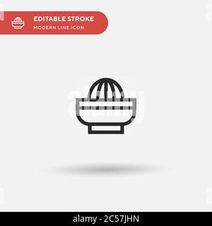 Icône de vecteur simple Squeezer. Modèle de conception de symbole d'illustration pour l'élément d'interface utilisateur Web mobile. Pictogramme moderne de couleur parfaite sur contour modifiable. Icônes Squeezer pour votre projet d'entreprise Illustration de Vecteur
