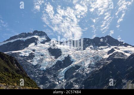 Mont Sefton, Parc national Aoraki Mount Cook, Île du Sud, Nouvelle-Zélande Banque D'Images