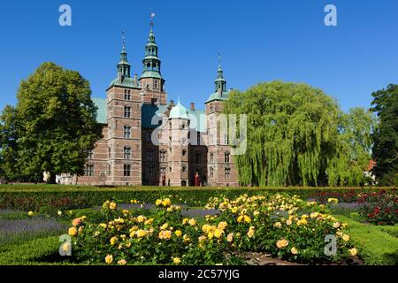 Rosenborg Slot (château), construit comme maison d'été en 1606-1634 pour la 4ème, et au Jardin des Roses Banque D'Images
