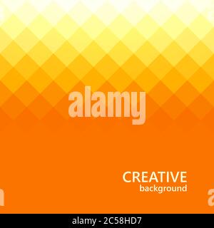 Arrière-plan orange. Abstrait mosaïque de couleur fond vectoriel de triangle. Illustration vectorielle Illustration de Vecteur