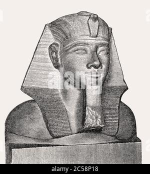 Amenhotep II, le septième pharaon de la 18e dynastie d'Égypte Banque D'Images