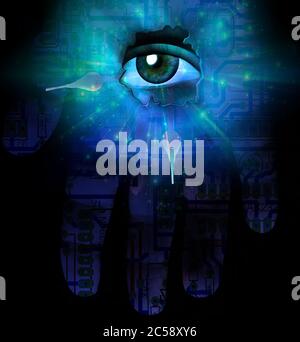 Oculaire Digital Banque D'Images