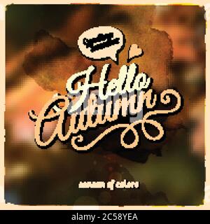 Vecteur automne flou arrière-plan Illustration de Vecteur