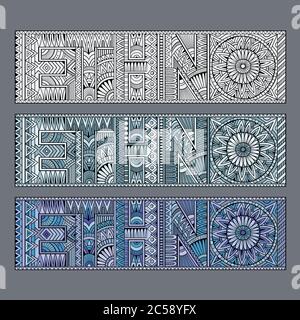 Concept abstrait ethno pattern Illustration de Vecteur