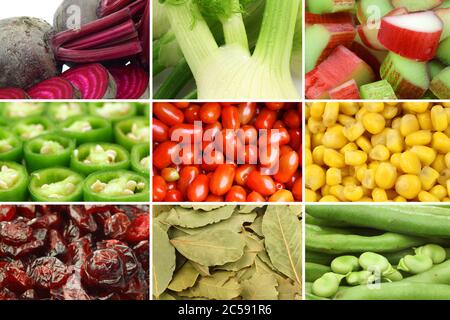 collection de légumes colorés assortis Banque D'Images