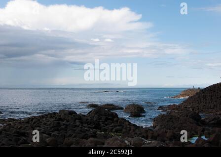 Giant's Causeway Land, site touristique Banque D'Images