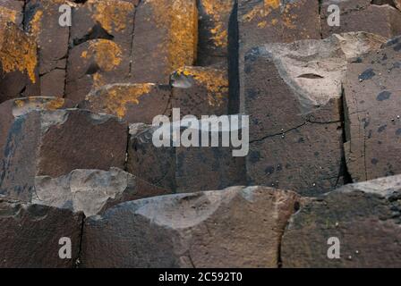 Giant's Causeway Land, site touristique Banque D'Images