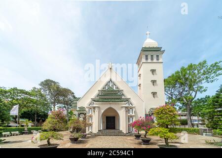 Église catholique de Vung Tau, ville de Vung Tau, Vietnam Banque D'Images