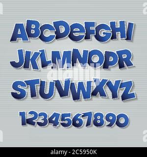 Lettres vectorielles anglaises Illustration de Vecteur