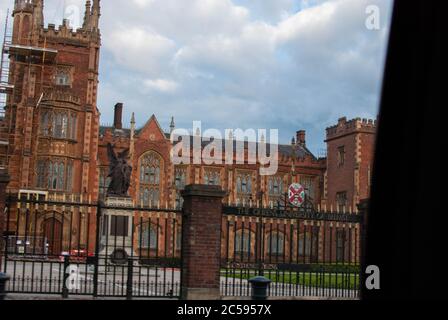 Campus de l'Université Queen de Belfast Banque D'Images