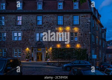 Hotel Renthof, Kassel, Allemagne Banque D'Images