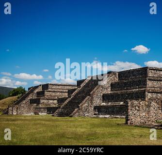 Pyramides de Teotihuacan, Mexique Banque D'Images