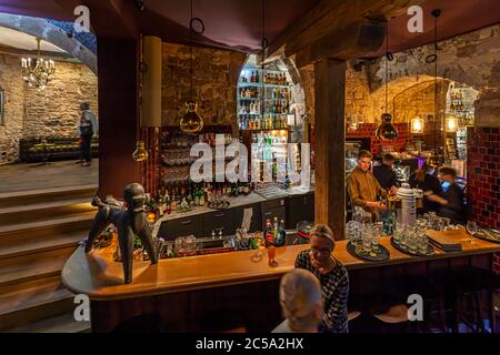 Bar Poodle de l'hôtel Renthof, Kassel, Allemagne Banque D'Images