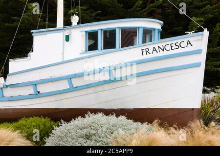 Bateau de pêche à la sardine à Fisherman's Wharf, Monterey, Californie, États-Unis Banque D'Images