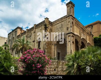 Eglise de Santa Maria Della Catena, style Renaissance et gothique-catalan, construite en 1490-1520, conçue par Matteo Carnilivari, Palerme, Sicile, Italie Banque D'Images