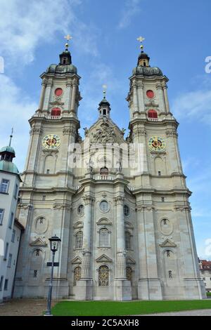 Gallen Cathedral, Stiftskirche composée Gallus und Otmar, Fürstabtei composée Gallen, Abbey of Saint Gall, tous Gallen, Switzerland, Schweiz, Suisse, Suisse, Europe Banque D'Images