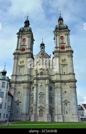 Gallen Cathedral, Stiftskirche composée Gallus und Otmar, Fürstabtei composée Gallen, Abbey of Saint Gall, tous Gallen, Switzerland, Schweiz, Suisse, Suisse, Europe Banque D'Images