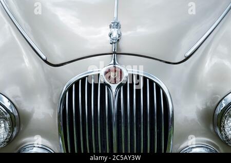 Capot Jaguar S-type Banque D'Images