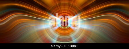 Image symbolique de l'oiseau magique. Des ailes luisants de démon. Arrière-plan abstrait. Banque D'Images