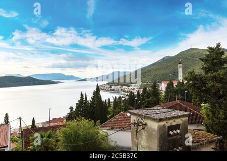 Neum, station balnéaire sur la mer Adriatique dans une belle journée d'été, Bosnie-Herzégovine Banque D'Images