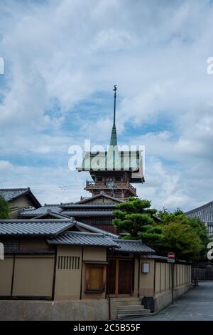 Bâtiments anciens dans le quartier de Gion. Kyoto, Japon. Banque D'Images