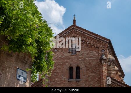 Eglise des Saints vitale et Agricola dans le complexe de la Basilique de Santo Stefano sept églises. Bologne, Italie Banque D'Images