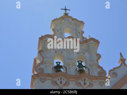 Clocher de l'Iglesia del Carmen à Cadix Banque D'Images