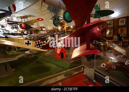 Fokker Dr-1 (reproduction) au San Diego Air & Space Musée Banque D'Images