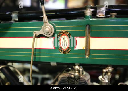 La moto BSA au musée de l'automobile de San Diego Banque D'Images