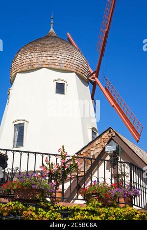 Moulin sur The Alisal Road, Solvang, comté de Santa Barbara, Californie, USA Central Banque D'Images