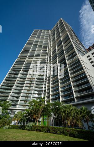 Photo de bâtiment de Brickell d'icône en plongée Banque D'Images
