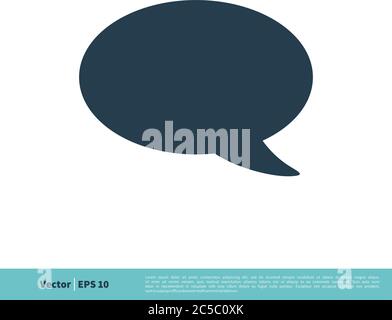 Bulle de parole vide icône Vector logo Template Illustration Design. Vecteur EPS 10. Illustration de Vecteur