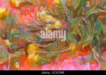 Arrière-plan abstrait coloré formes irrégulières courbes avec espace de copie Banque D'Images