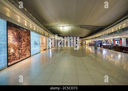 BANGKOK, THAÏLANDE - VERS JANVIER 2020 : photo intérieure de l'aéroport de Suvarnabhumi. Banque D'Images