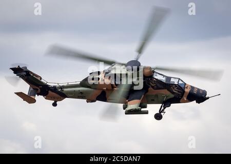 Hélicoptère de reconnaissance armé de l'Armée australienne Eurocopter Tiger ARH. Banque D'Images