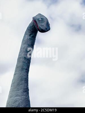 Immense statue de monstre du Loch Ness Banque D'Images