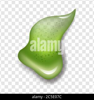 Réaliste vert graisse gel de rasage savon mousse icône Vector Illustration réaliste isolée sur fond transparent. Illustration de Vecteur