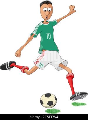 Joueur de football Inter Milan Illustration de Vecteur