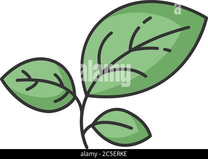 Icône de couleur RVB verte sprint Illustration de Vecteur