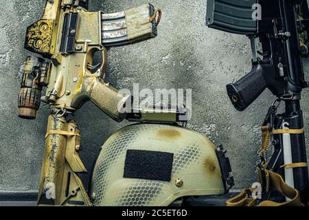 Série d'armes modernes. Fusil d'assaut DE l'armée AMÉRICAINE, gros plan. Banque D'Images