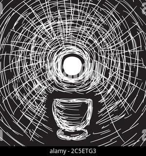 Hôte et chalice Illustration de Vecteur