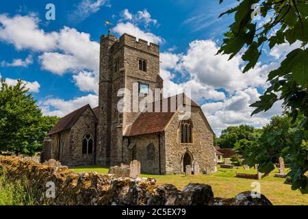 Eglise St Mary's & All Saints à Boxley, près de Maidstone dans le Kent, Angleterre Banque D'Images