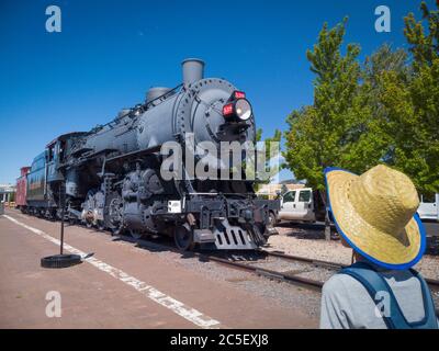 Williams Arizona USA: Train de locomotive à vapeur sur le Grand Canyon Railway Banque D'Images