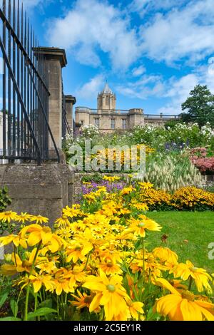 Le Christ Church College et les jardins de l'Université d'Oxford Banque D'Images