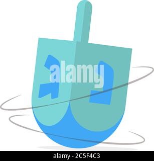 Illustration de l'icône Dreidel icône de vecteur juif Hanukkah pour la conception de sites Web isolé sur fond blanc Illustration de Vecteur
