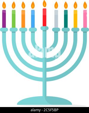 Illustration vectorielle d'icône de vacances Hanukkah symbole de tradition juive Illustration de Vecteur