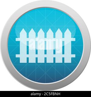Icône de clôture sélectionnée cercle brillant bleu clair illustration du vecteur isolé Illustration de Vecteur