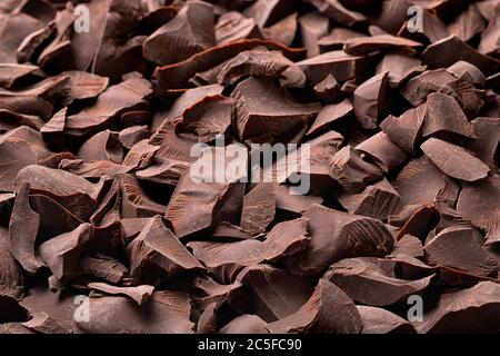 barres de chocolat noir, dessert sucré comme fond Banque D'Images